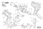 Bosch 3 601 JC0 100 Gsr 36 Ve-2-Li Cordless Drill Driver 36 V / Eu Spare Parts
